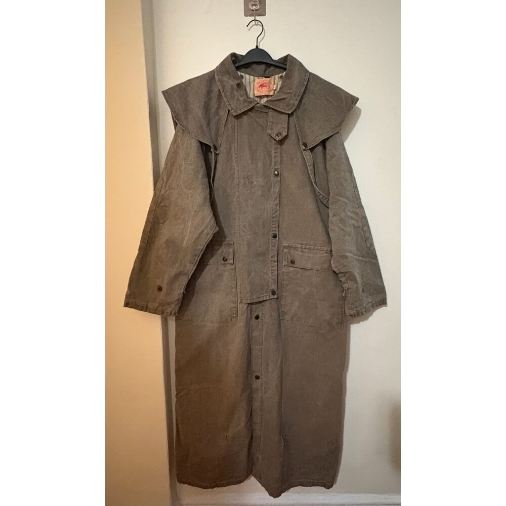 The Australian Outback Collection Duster Coat trench size M color grey